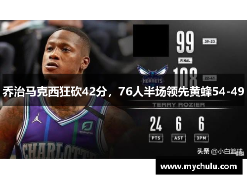 乔治马克西狂砍42分，76人半场领先黄蜂54-49
